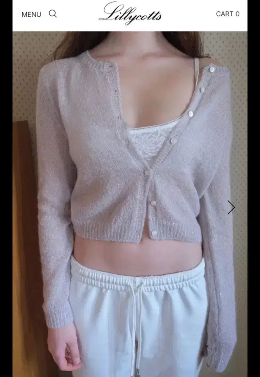 リリーコッツ スパンコール カーディガン Lillycotts spangle cardigan