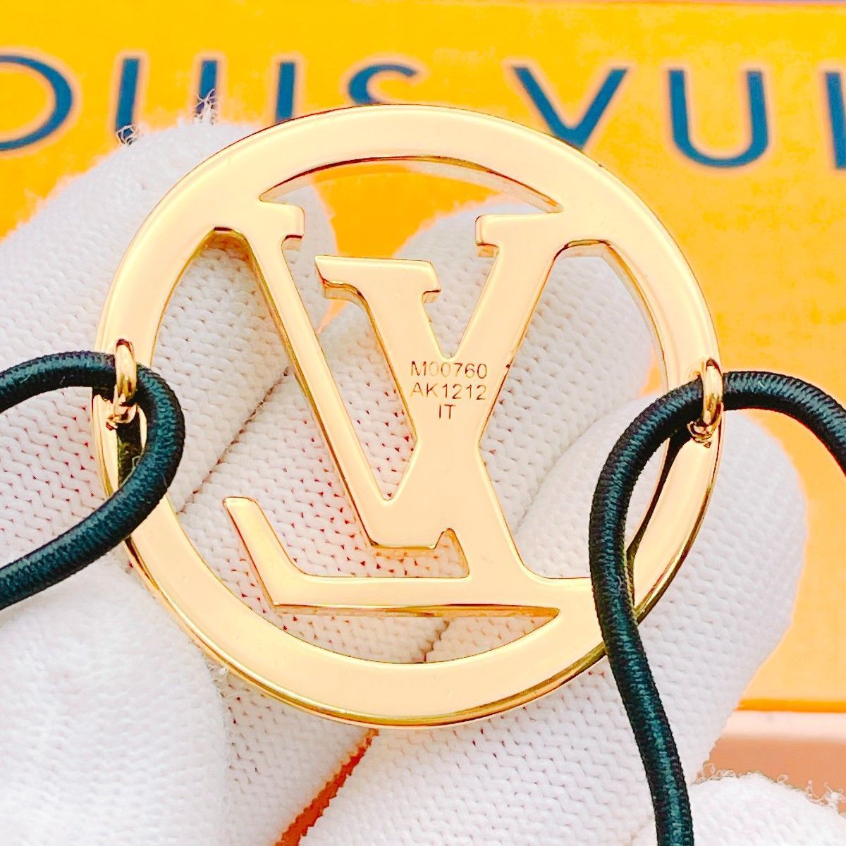 ルイヴィトン LV ヘアゴム エラスティック ルイーズ M00760 ◇ルイヴィトン◇清掃消毒済 LOUIS VUITTON M00760 エラスティック