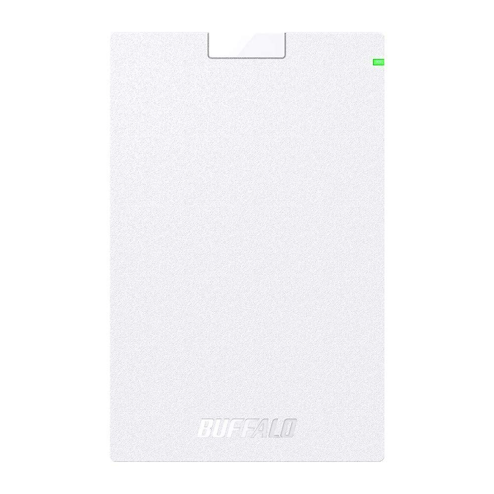 バッファロー BUFFALO USB3.2(Gen1)対応ポータブルHDD Type-Cケーブル付 1TB ホワイト HD-PGAC1U3-WA [ホワイト] [1.0TB]