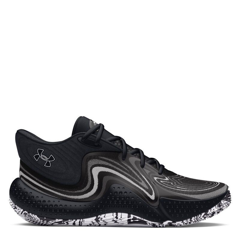 アンダーアーマー レディース シューズ スニーカー Under Armour Armour Ua Spawn 6 Mid Basketball Trainers Unisex Adults Black