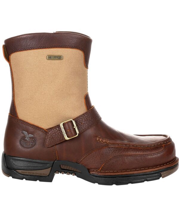 ジョージブーツ メンズ シューズ ブーツ・レインブーツ GEORGIA BOOT Mens Athens Waterproof SideZip Boot Brown ブラウン
