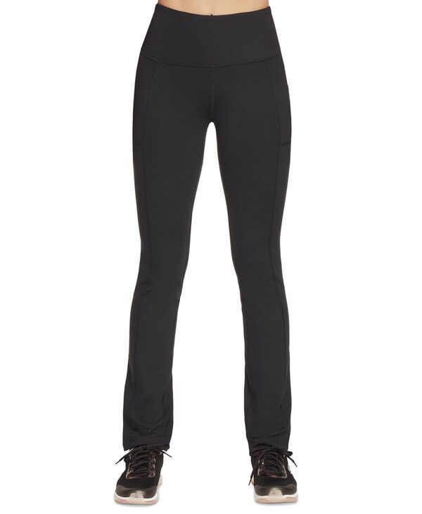 スケッチャーズ レディース ボトムス カジュアルパンツ パンツ Skechers Womens High Waisted Gowalk Joy Pants Bold Black ブラック