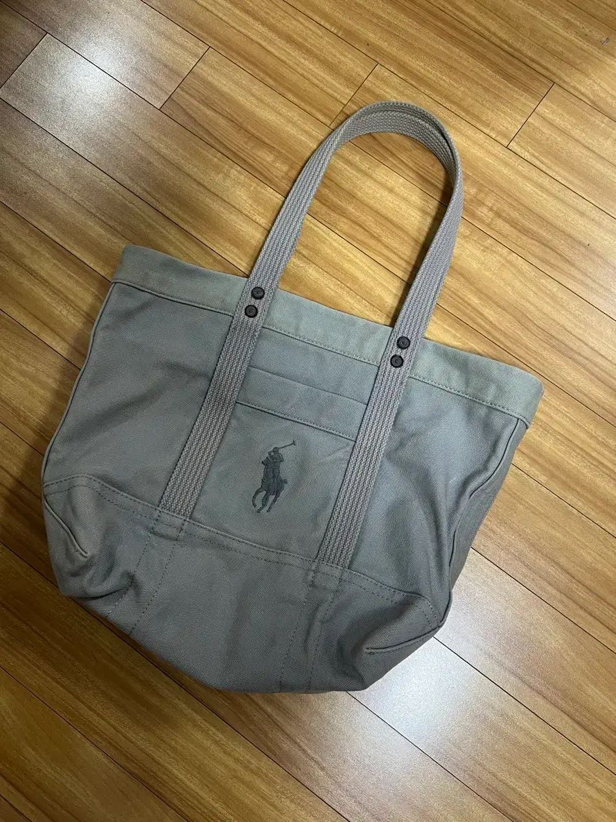 ポロラルフローレン トートバッグ グレー