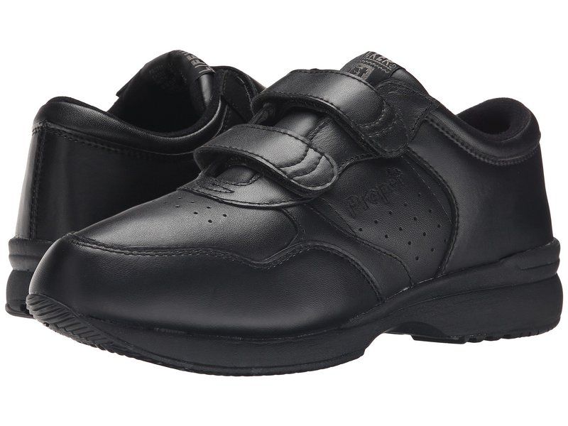 プロペット メンズ シューズ スニーカー Propet Life Walker Strap MedicareHCPCS Code A5500 Diabetic Shoe Black ブラック