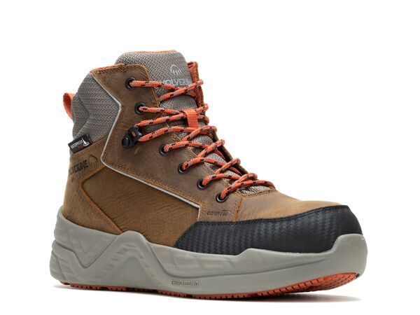 ウルヴァリン メンズ シューズ ブーツ・レインブーツ Wolverine Proshift Mid LX EB Work Boot Mens Dark Brown ブラウン