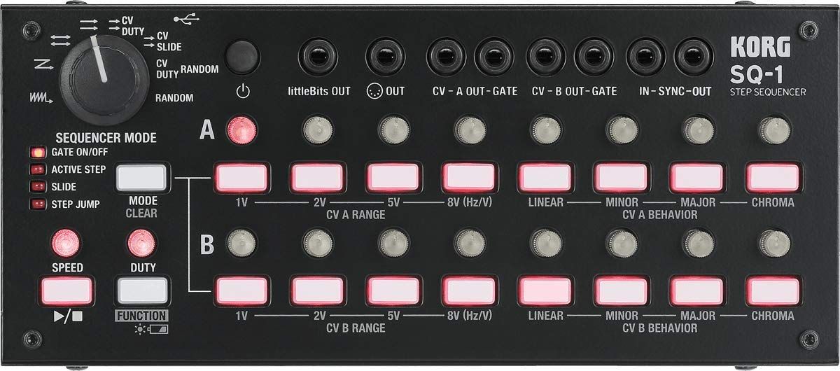 新品 KORG ステップシーケンサー SQ-1 あらゆる機器を接続し自在に操れる 豊富な接続端子 コンパクト 電池/USBバスパワー駆動 変換ケーブル付属