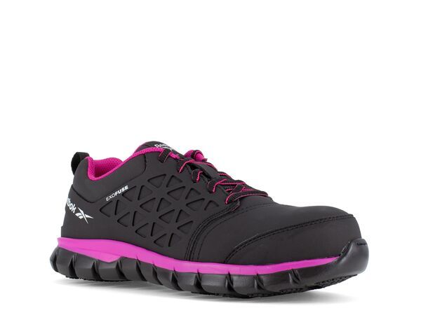 リーボック レディース シューズ スニーカー Reebok Work Sublite Cushion Composite Toe Work Sneaker Womens Black ブラック