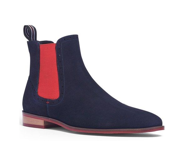 カルロスサンタナ メンズ シューズ ブーツ・レインブーツ Carlos by Carlos Santana Mantra Boot Navy Suede ネイビー