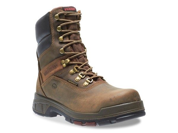 ウルヴァリン メンズ シューズ ブーツ・レインブーツ Wolverine Cabor Work Boot Dark Brown ブラウン