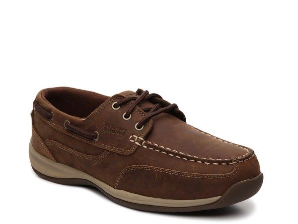 ロックポート メンズ シューズ スニーカー Tシャツ Rockport Sailing Club Steel Toe Work Shoe Dark Brown ブラウン
