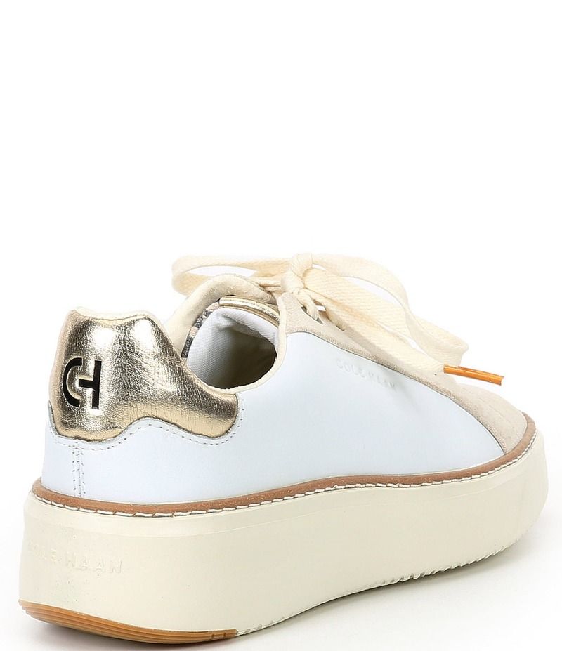 コールハーン レディース ボトムス カジュアルパンツ プラットフォーム スニーカー レザー Cole Haan GrandPro Topspin Leather Platform Sneakers W
