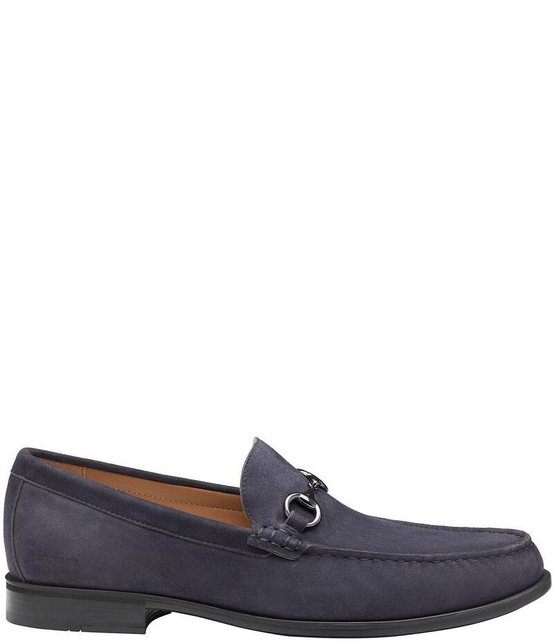 ジョンストンアンドマーフィー メンズ シューズ スリッポン・ローファー スエード ローファー Johnston Murphy Mens Harrison Suede Bit Buckle Loafer
