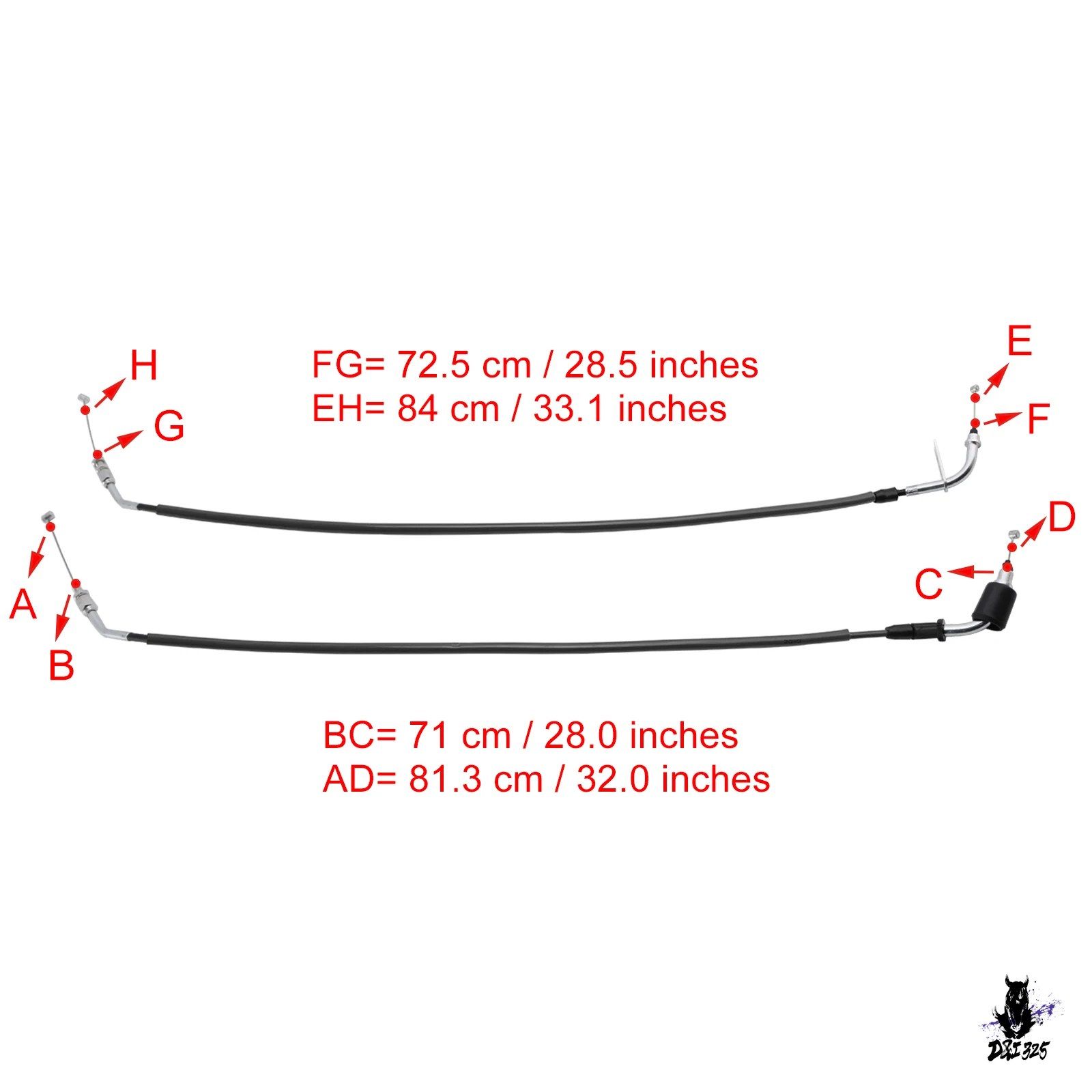 Suzuki GSXR600 GSXR750 2011-2023年式用 スロットルケーブルワイヤー
