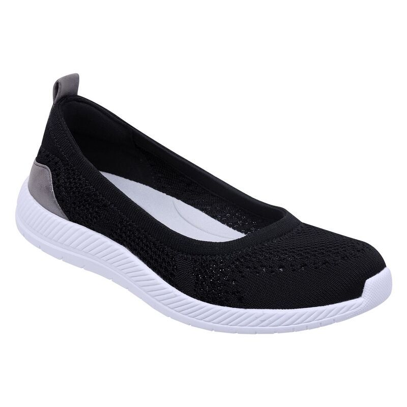 イージースピリット レディース シューズ スニーカー Easy Spirit Glitz Womenskimmer Flats Black ブラック