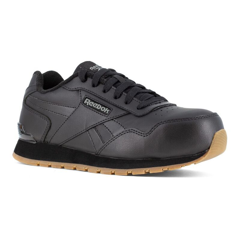 リーボック メンズ シューズ スニーカー スエード レザー Reebok Harman Work Mens Leather Suede CompositeToe Shoes Black ブラック