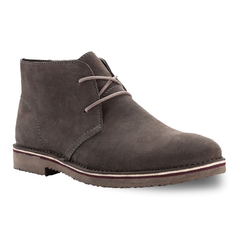 プロペット メンズ シューズ ブーツ・レインブーツ スエード Propet Findley Mensuede Chukka Boots Gray グレー