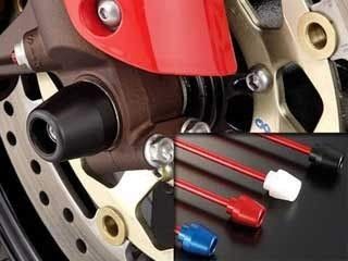 新品 アグラス(AGRAS) フロントアクスルプロテクター コーンタイプ ホワイト ZX-6R/RR(05) 343-471-J0W