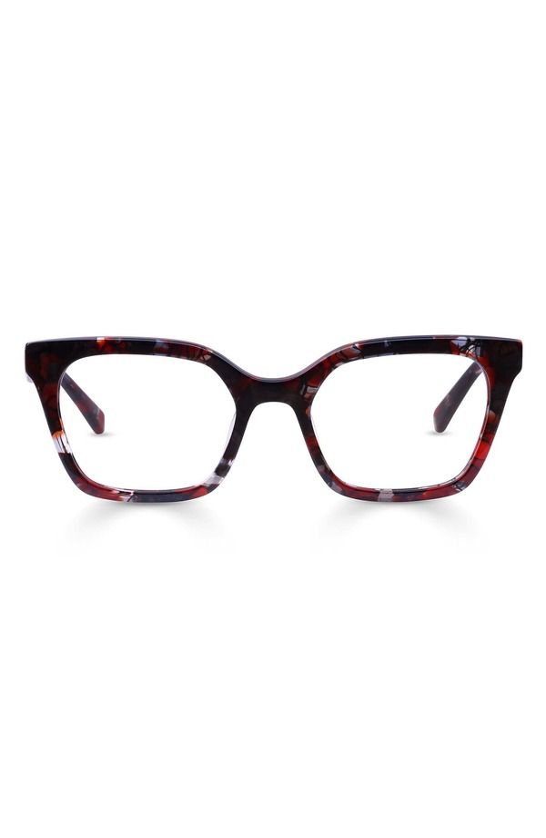 アイブブス メンズ アクセサリー サングラス・アイウェア eyebobs Overlook 50mm Cat Eye Readinglasses Ruby Mosaic ルビー