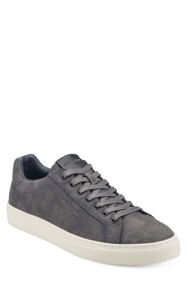 ケネスコール メンズ シューズ スニーカー スエード Kenneth Cole New York Jally Sueded Low Top Sneaker Dark Gray グレー