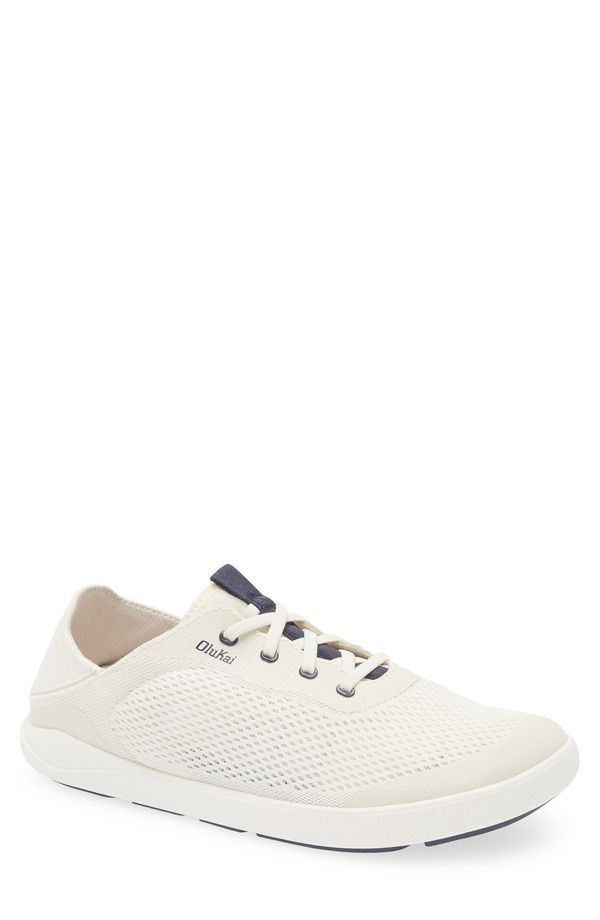 オルカイ メンズ シューズ スニーカー OluKai Moku Pae Sneaker White Sand Trench Blue ホワイト