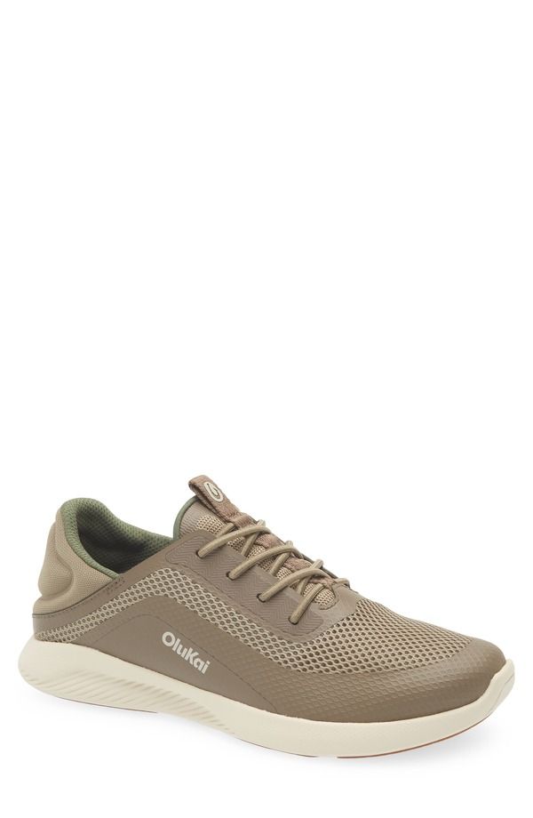 オルカイ メンズ シューズ スニーカー レース OluKai Kialoa Convertible LaceUp Waterproof Sneaker Clay Mustang