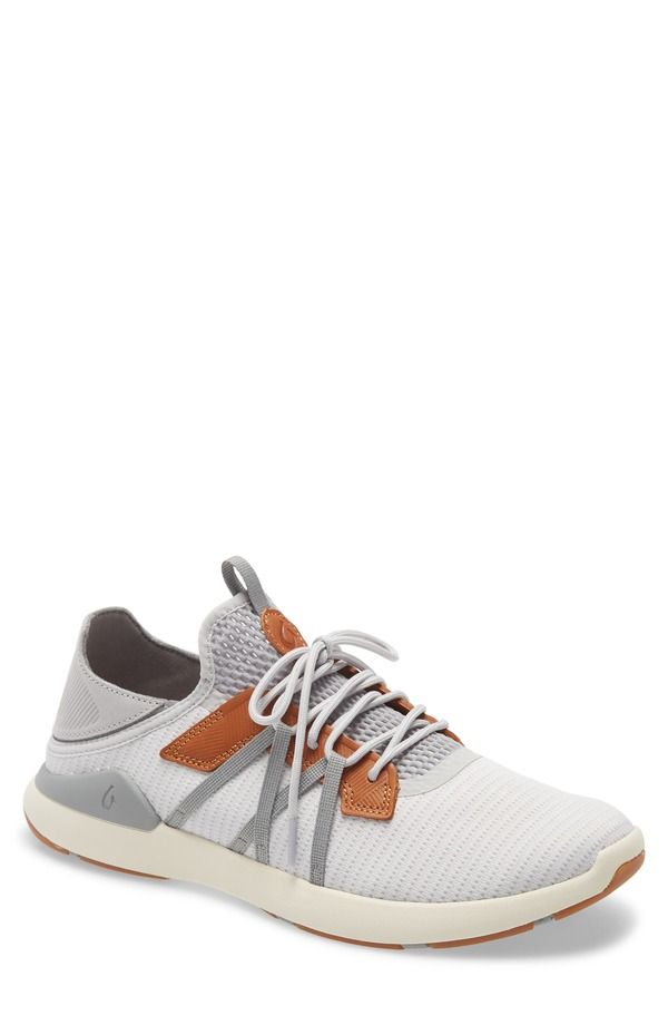 オルカイ メンズ シューズ スニーカー OluKai Mio Li Sneaker Mist Grey White Fabric ホワイト