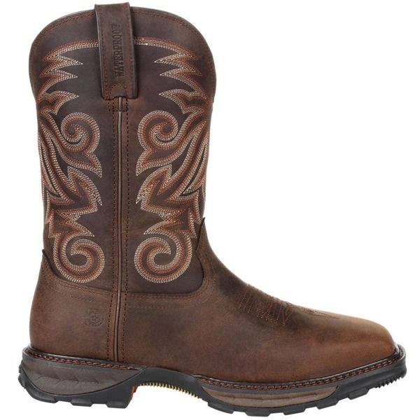 ドゥランゴ メンズ シューズ ブーツ・レインブーツ Tシャツ DURANGO Steel Toe Waterproof Western Work Boot Burly Brown ブラウン