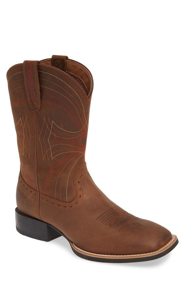 アリアト メンズ シューズ ブーツ・レインブーツ レザー Ariat Sport Leather Cowboy Boot Brown ブラウン