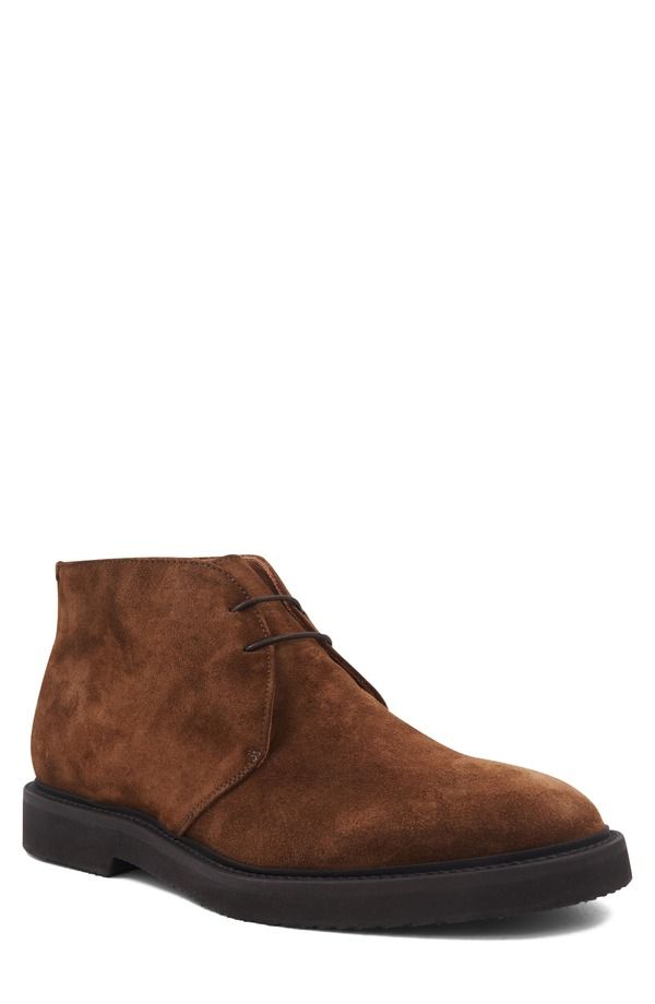 アクアタリア メンズ シューズ ブーツ・レインブーツ Aquatalia Golliard Wateresistant Chukka Boot Cognac Suede