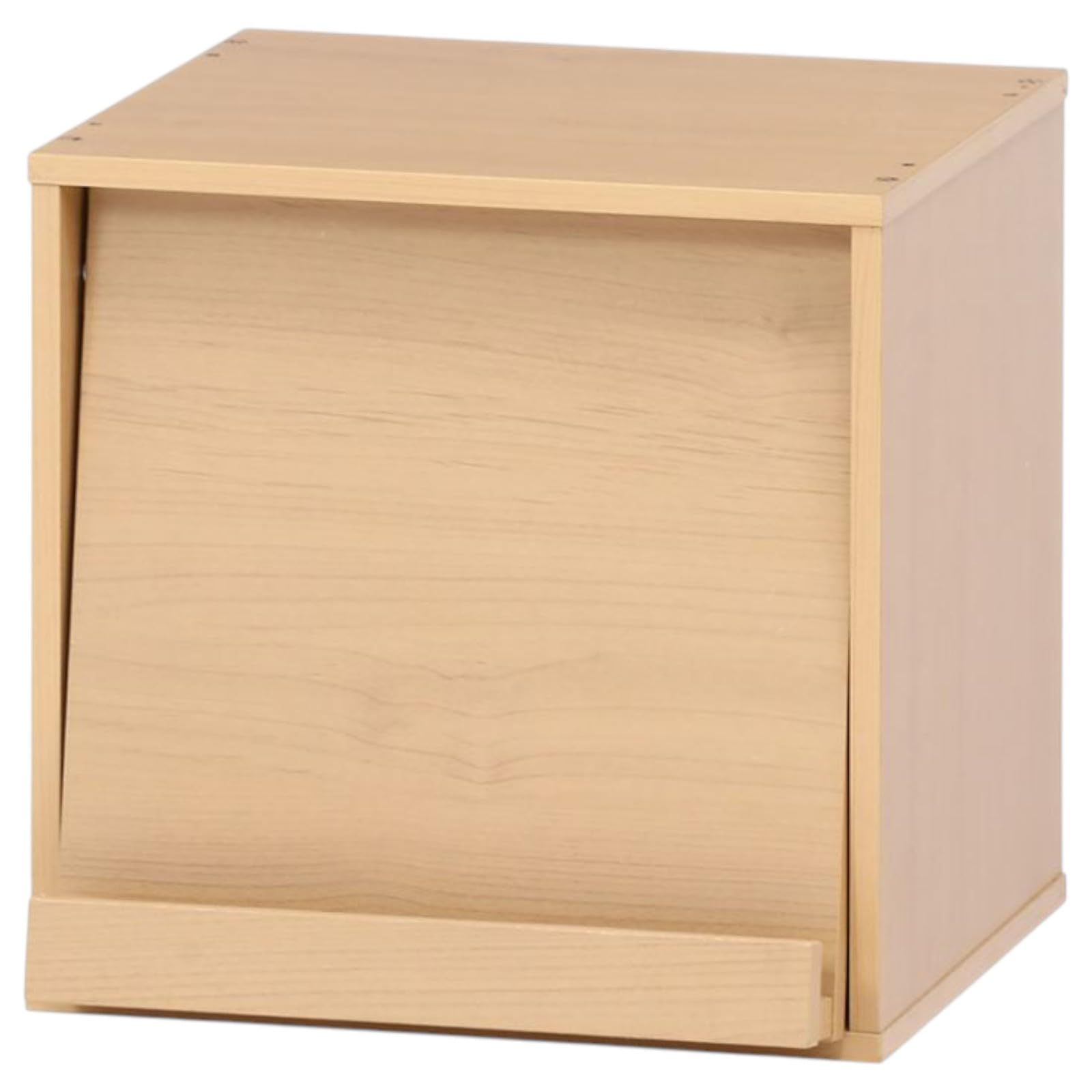 J-kitchens (1入) 収納 ボックス ケース カラーボックス フラップ扉 ナチュラル 新生活 一人暮らし シンプル モダン