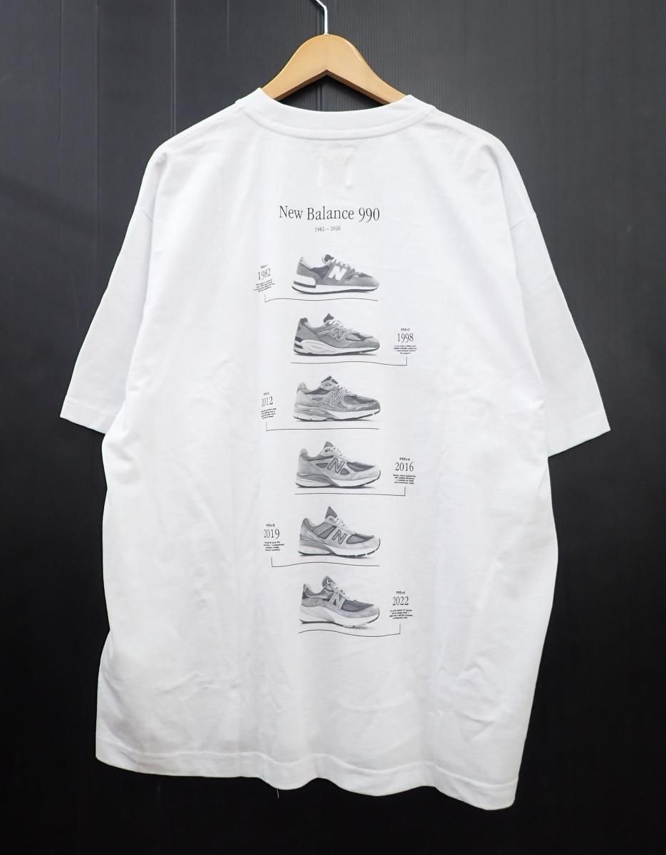 ★8221☆BEAMS ビームス 別注 New Balance Washed graphic T-shirts Tシャツ 11-08-1719-424　未使用美品　XL