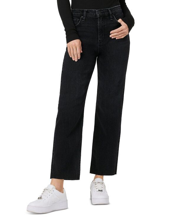ハドソン レディース ボトムス デニムパンツ アンクル ジーンズ Hudson Remid Rise Ankle Straight Jeans in Fade to Fade to Black ブラッ