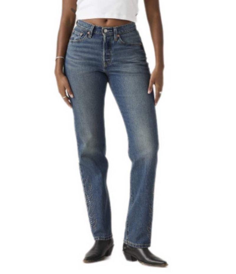 リーバイス レディース ボトムス デニムパンツ ストレート デニム ジーンズ LevisR 501 Curve Straight Leg Denim Jeans Solargenic Curve デニ
