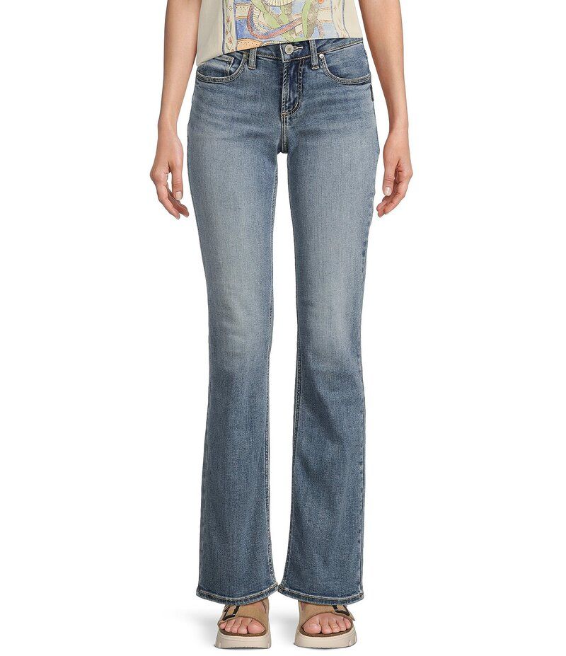 シルバー ジーンズ レディース ボトムス デニムパンツ ブーツカット ブーツ Silver Jeans Co Suki Mid Rise Curvy Fit Slim Bootcut Power St