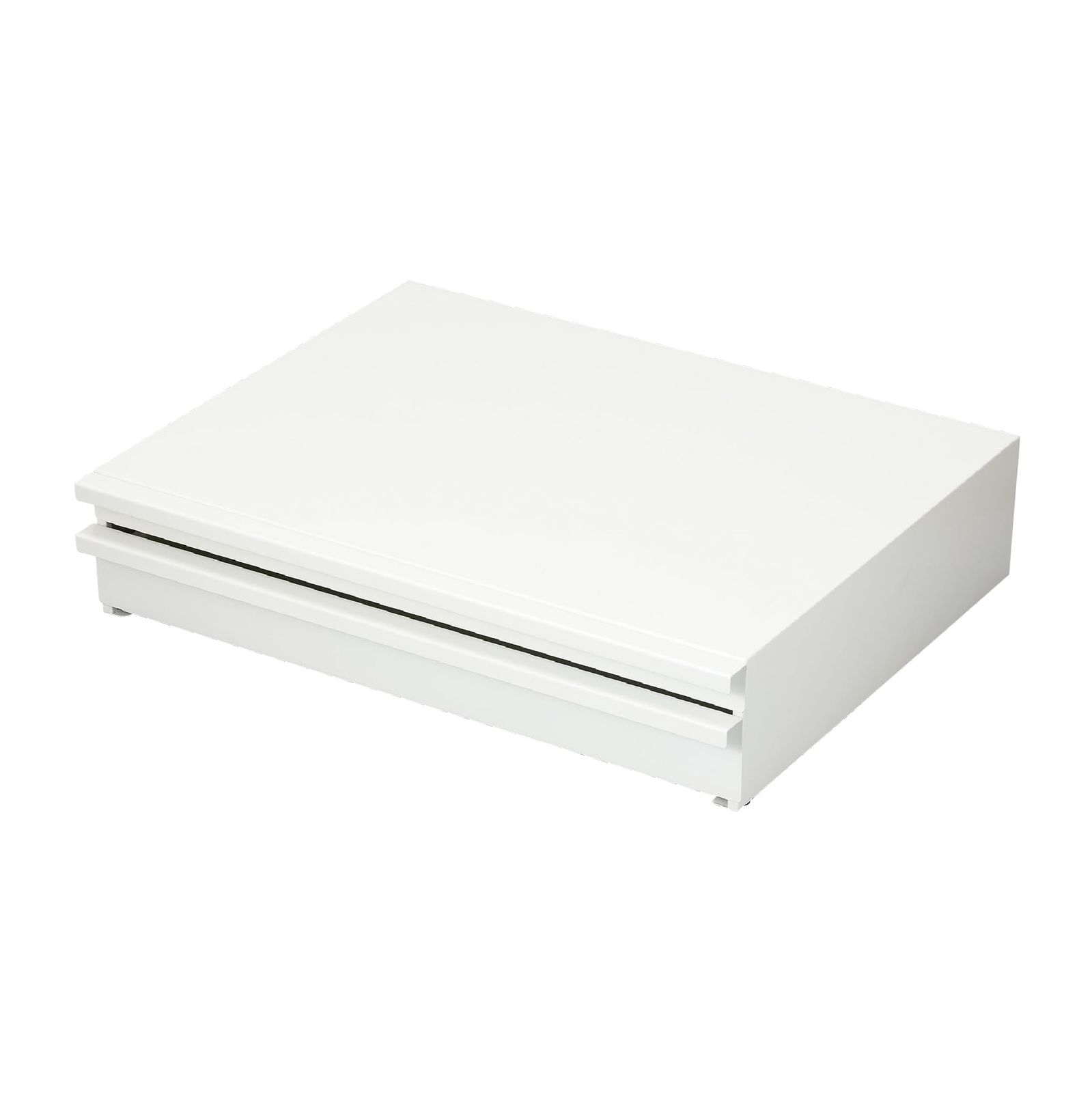 シービージャパン レンジラック 【完成品】 ホワイト 幅50×奥行40.5×高10.8cm キッチン家電下ラック レンジ下収納 家電ラック スライドテーブル 引出し付き comtool