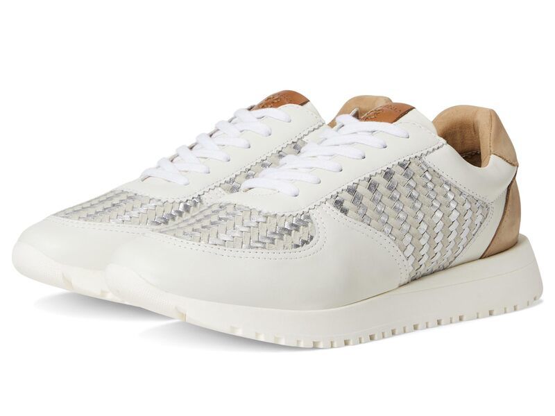 ラッキーブランド レディース シューズ スニーカー レザー Lucky Brand Deva Woven Leather Sneaker White ホワイト