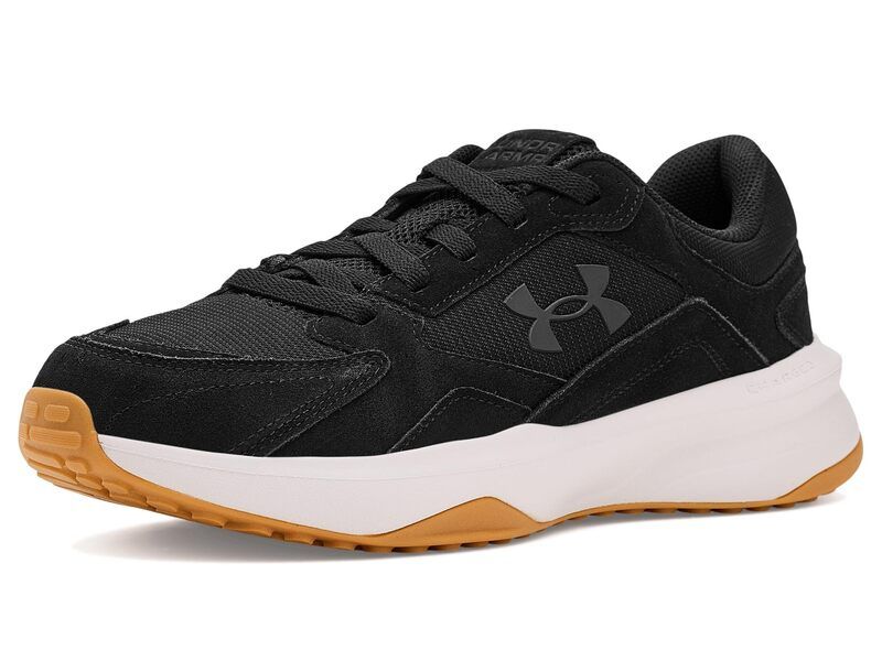 アンダーアーマー メンズ シューズ スニーカー スエード Under Armour Edge Suede BlackWhite Qua ホワイト