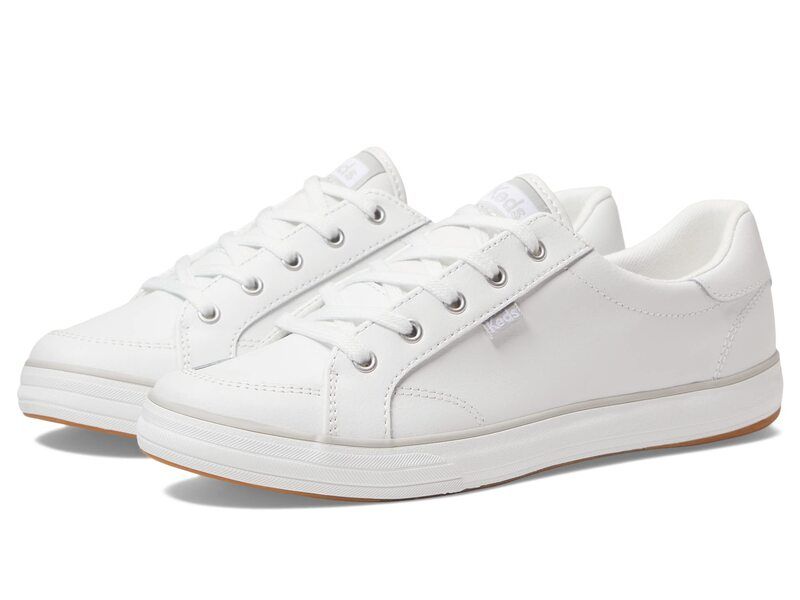 ケッズ レディース シューズ スニーカー レザー Keds Center III Leather White ホワイト
