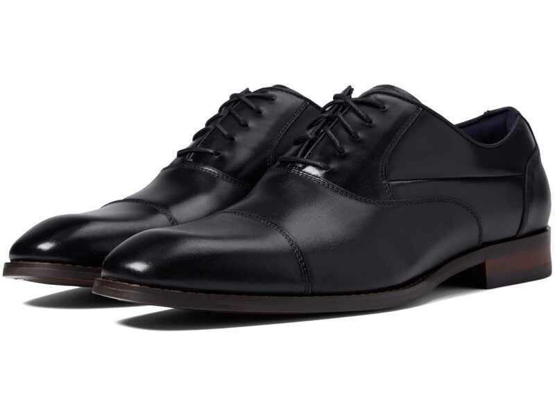 ステイシーアダムス メンズ シューズ オックスフォード キャップ Stacy Adams Kallum Cap Toe Oxford Black ブラック