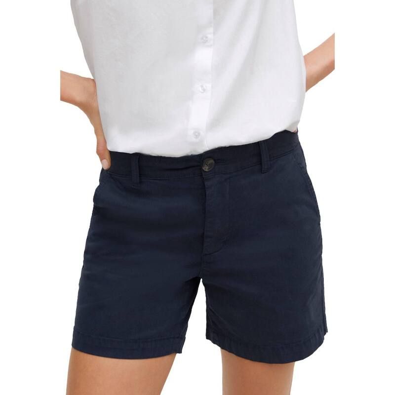 Ellos レディース ボトムス ハーフパンツ・ショーツ プラスサイズ ショートパンツ ellos Plusize Stretchino MidRise Shorts Navy ネイビー