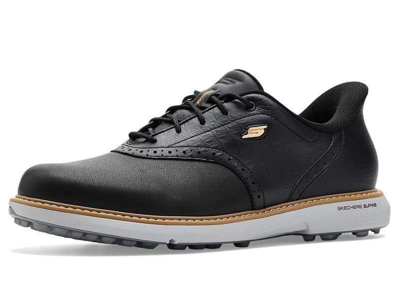 スケッチャーズ レディース シューズ スニーカー Skechers GOLF Prestige SLipIn Archfit Golf Shoe BlackGold ブラック