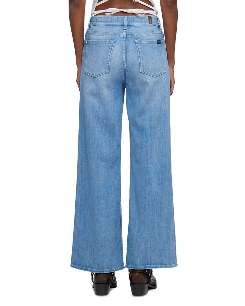 セブンフォーオールマンカインド レディース ボトムス デニムパンツ アンクル ジーンズ 7 For All Mankind Lotta High Rise Ankle Jeans in Glisten