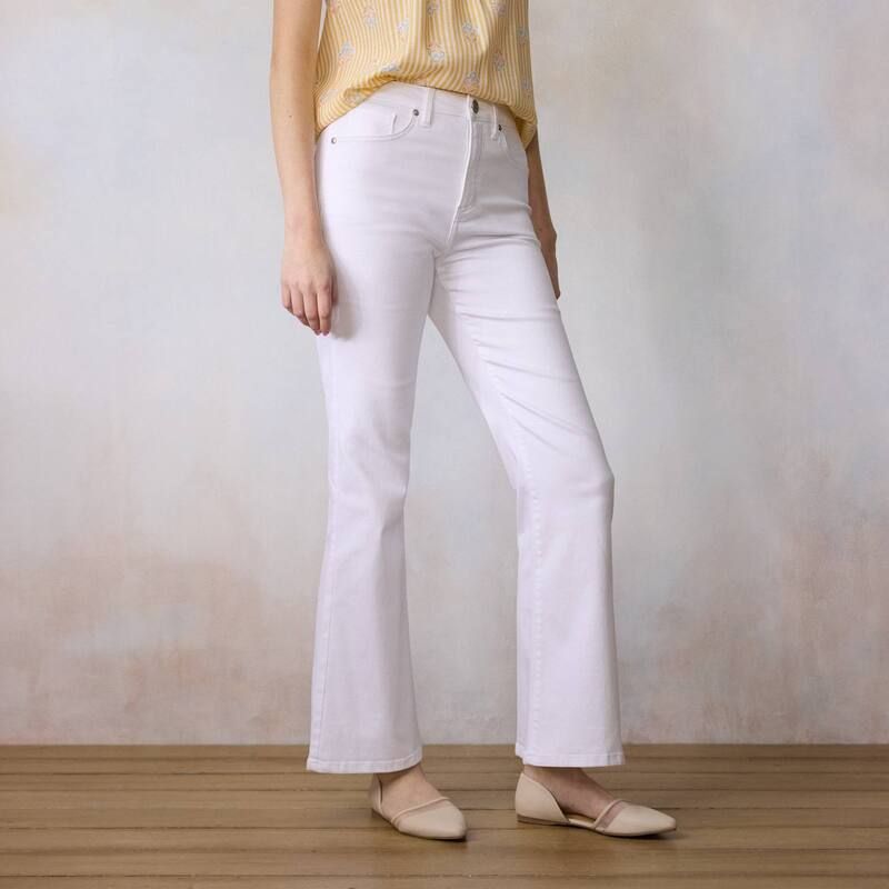 LC Lauren Conrad レディース ボトムス デニムパンツ ジーンズ Womens LC Lauren Conrad Super High Rise Flare Jeanstone Whit