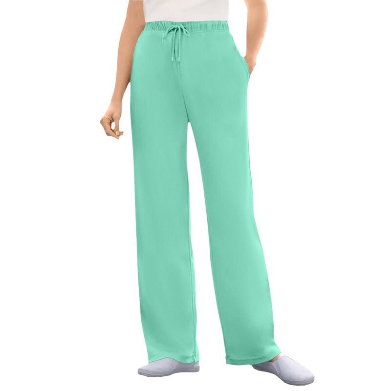 ウーマン ウィズイン レディース ボトムス カジュアルパンツ ストレート プラスサイズ ニット Woman Within Plusize Sport Knit Straight Leg Pant Pa