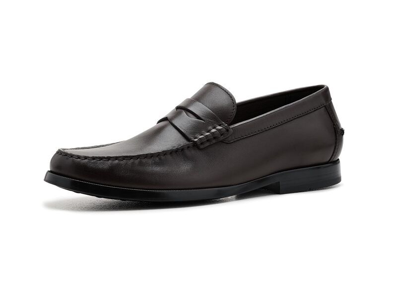 ロックポート メンズ シューズ スリッポン・ローファー Rockport Willcox Dark Brown Leat ブラウン
