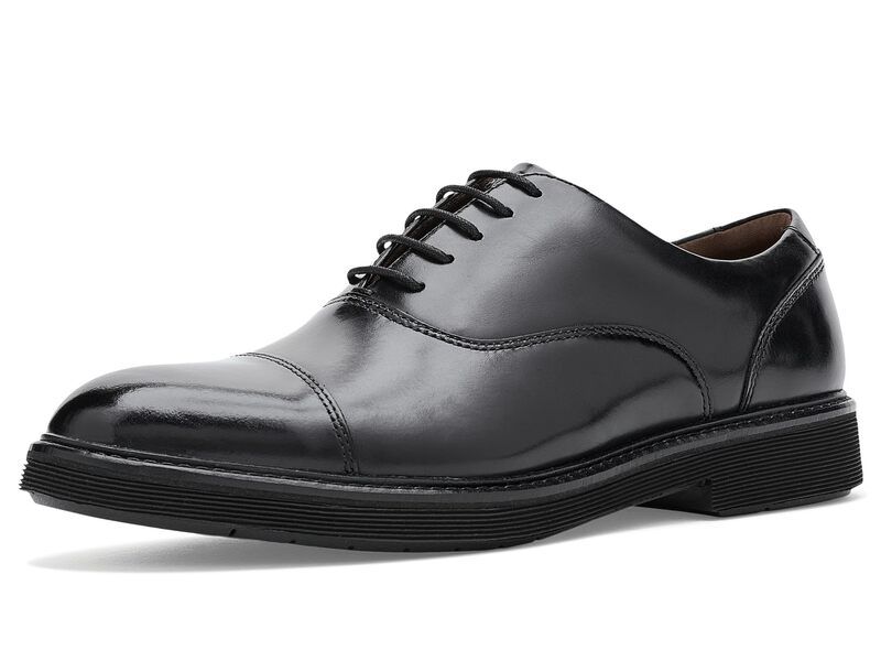 ジョンストンアンドマーフィー メンズ シューズ オックスフォード キャップ Johnston Murphy Tyson Dress Cap Toe Black Full Grai ブラック
