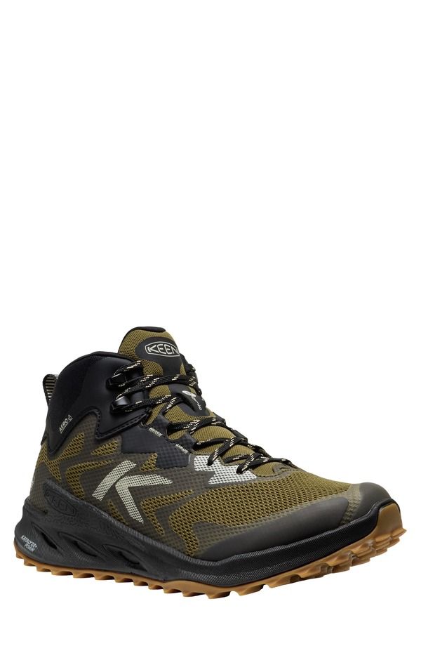 キーン メンズ シューズ スニーカー KEEN Zionic NXT Waterproof Hiking Sneaker Dark Olive Black ブラック
