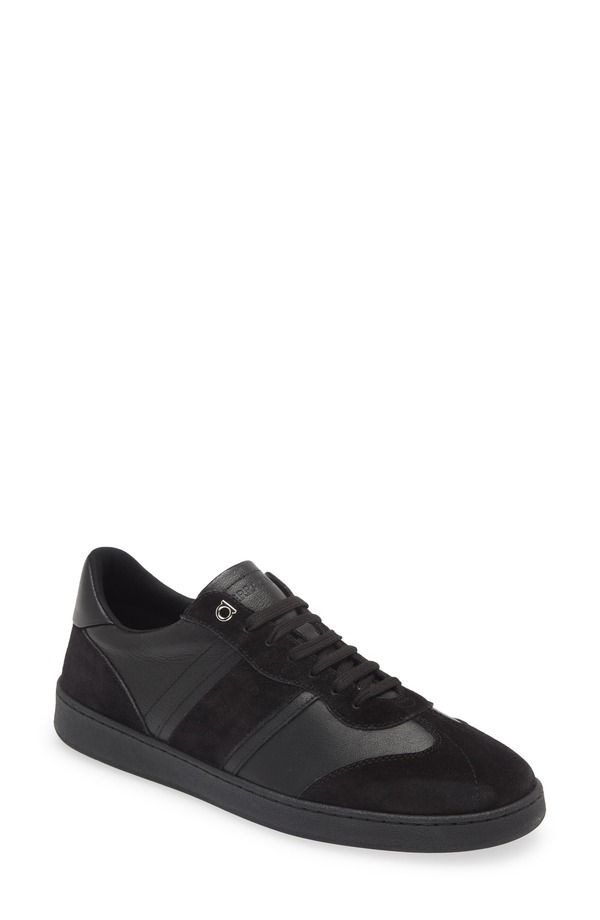 フェラガモ メンズ シューズ スニーカー FERRAGAMO Achille 1 Low Top Sneaker Nero