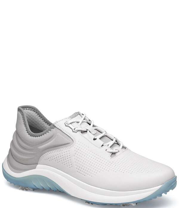 ジョンストンアンドマーフィー メンズ シューズ スニーカー レザー Johnston Murphy Mens HTS1 Waterproof Leather Golf Sneakers White ホ