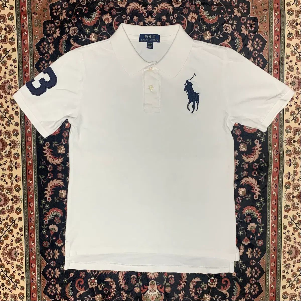 ポロラルフローレン 白 半袖 ポロTシャツ